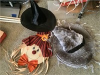 Fall decor and 2 - witch hats