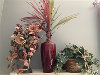 3 - faux floral arrangements