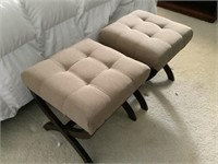 2 - upholstered stools