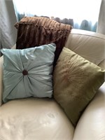 2 - pillows and blanket