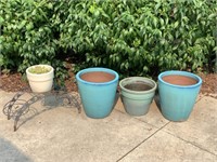 4 - ceramic flower pots