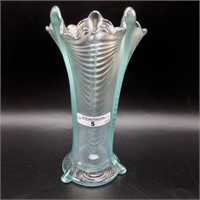 Nwood Drapery vase-7.75" light IB-tiny flake on