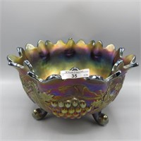 Nwood purple G & C large fruit bowl