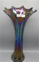 Imp. 17" elec. purple Morning Glory funeral vase