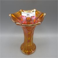 Imp. 5.5" dark mari. Thin Rib & Drape vase