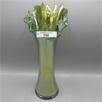 Imp. Freefold vase-10.75" green