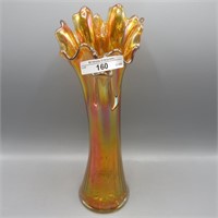 Imp. Freefold vase-10.75" dark mari.