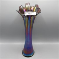 Imp. Freefold vase-11.5" elec. purple