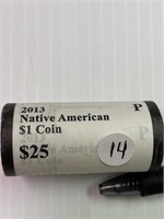 2013-P Sacagawea Dollar roll US Mint orig Roll NIB