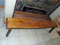 Hand Made Rustic Primitive Style Bench