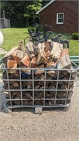 1 Tote of Split Firewood- 20 Available