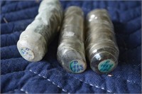 Lot of 3 Shrink Wrapped Rolls Nickels 1959