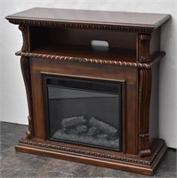 Beautiful Ornate  Electric Fireplace Mantel