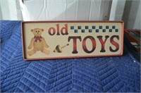 Old Toys Wood Sign