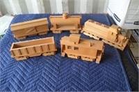 Large Handmade Oak Train