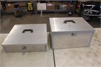 (2) Stainless Steel Toolboxes