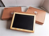 (3) BOXES OF 9" X 12" CHALKBOARDS (6 IN EACH BOX)