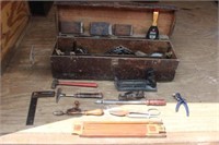 Carpenters Box w/ Misc Tools