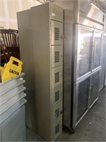 6-Section Vertical Metal Locker, 78 IN x 12 IN