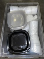 Lot of Plastic Lids and Containers