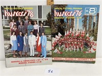 NU Gameday Football Programs 1976 & 1978