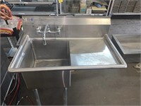 Single Basin Commercial Sink with Drying Platform