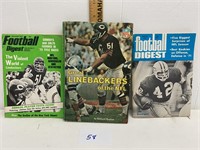NFL 1970's 2 Football Digest 1 Book