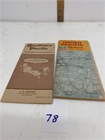1 Union Pacific & 1 Southern Railroad Timetable