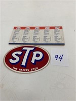 Vintage Oil Change Stickers & STP Decal