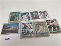8 Vintage Baseball Card Lot