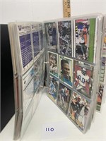 Football Binder Filled with Cards