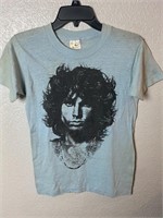 Vintage 1980s Jim Morrison Blue Band Shirt