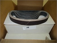 1Ex21CT60 60 Grit Sanding Belts Qty 100