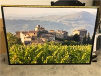 Huge!!!  74” width Framed Italian Chateau