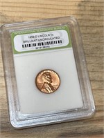 1959 D Lincoln Brilliant Uncirculated Penny Coin