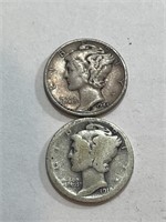 1918-1944 Mercury Dime Lot