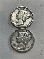 1941-1945 Mercury Dime Lot