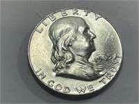 1963 d BU Grade Franklin Half Dollar