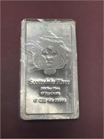 10 oz. Scottsdale Mint Lion Design Silver Bar