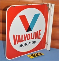 Vintage Valvoline metal flange sign, V-149 USA