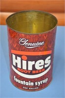 Vintage Hires Root Beer 1-gal "Fountain Syrup" tin