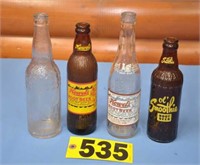 Vintage asst'd brand Root Beer bottles