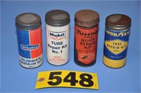 Vintage cardboard 4 1/2" tube repair kits