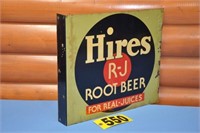 Vintage Hires Root Beer metal flange sign