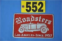 Alum "Roadster" plaque, age unknown, 8" x 5"