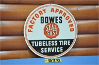 Vintage Bowes "Seal Fast" tin sign, M-C-A-1182