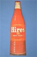 Vintage Hires Root Beer cardboard bottle sign
