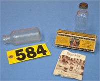 Antique circa 1929 Hires Root Ade bottle & more