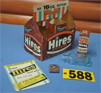Hires adv incl. unused "Bottle" matches