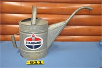Vintage galv radiator can w/ new decal, SEE NOTE